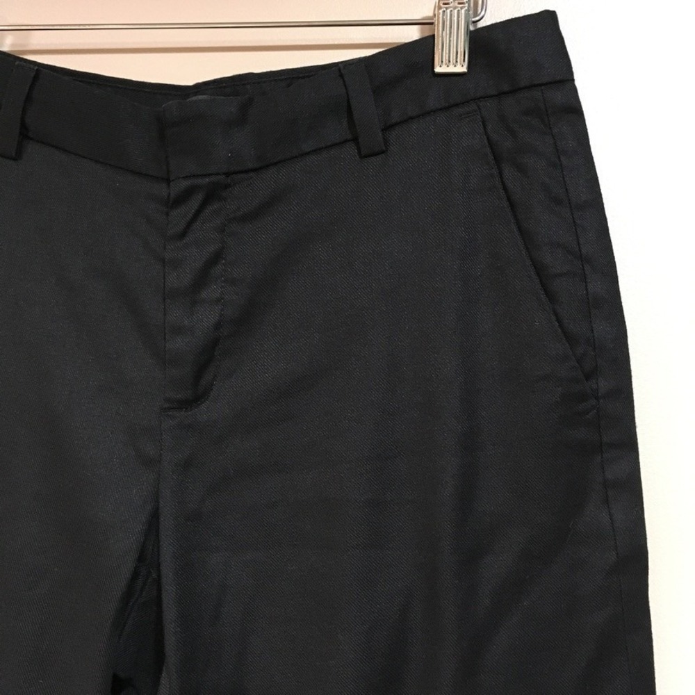 Banana Republic Avery Dress Pants Womens 4 Black Classic Capsule Office Linen - Picture 2 of 10